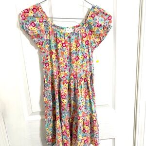 Place Colorful Floral Kids Dress
